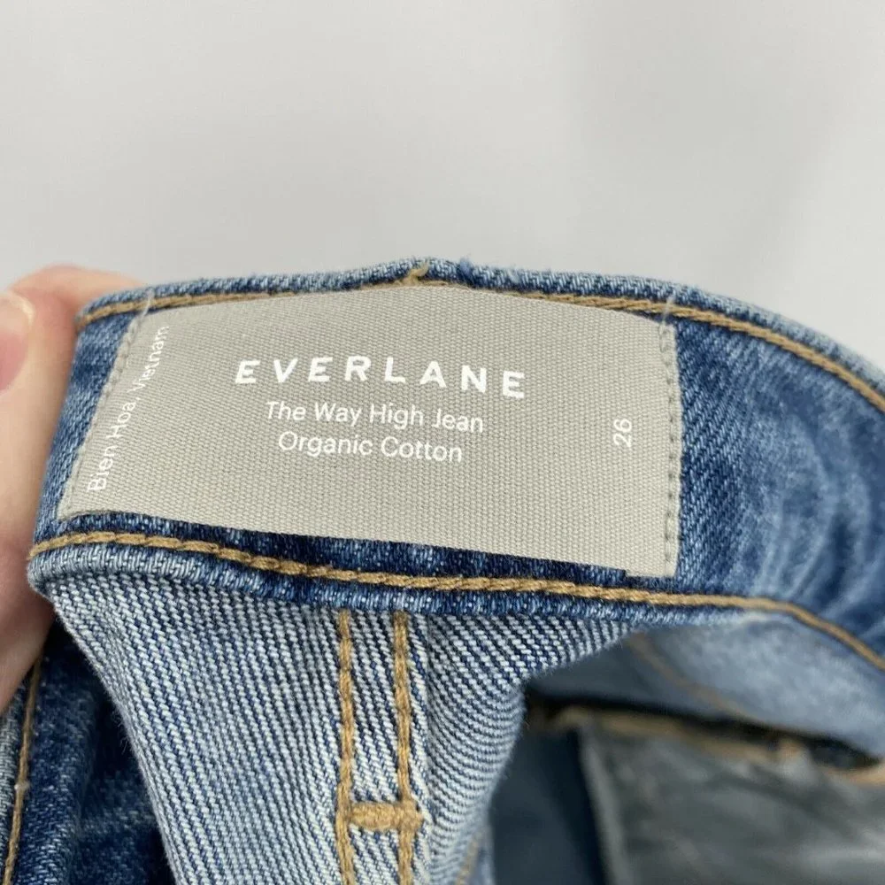 Everlane Women's High Rise Jeans - Blue - Picture 11 of 12